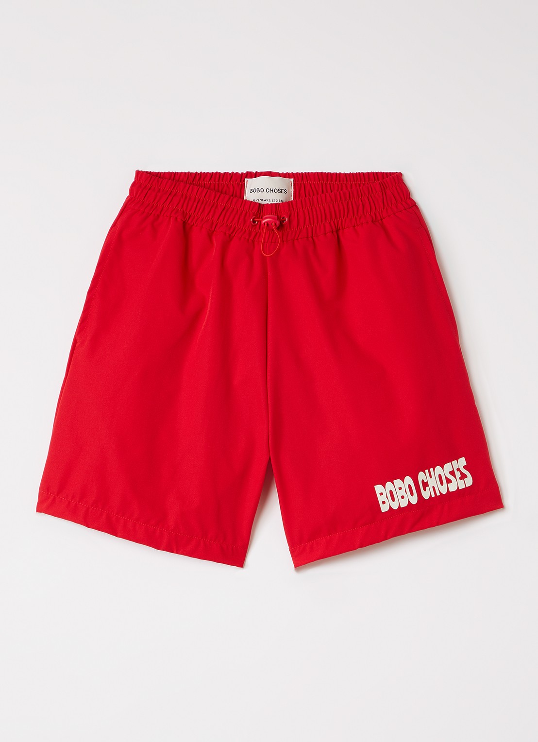 BOBO CHOSES Zwemshorts met logoprint - voorkant rood