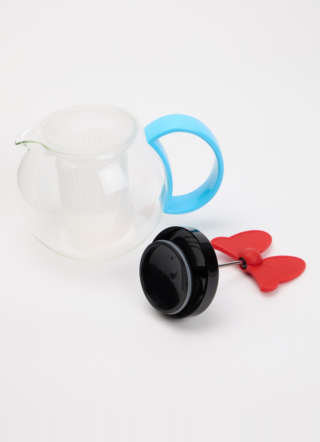 Bodum Assam Minnie theepot 1 liter  - voorkant 2 blauw