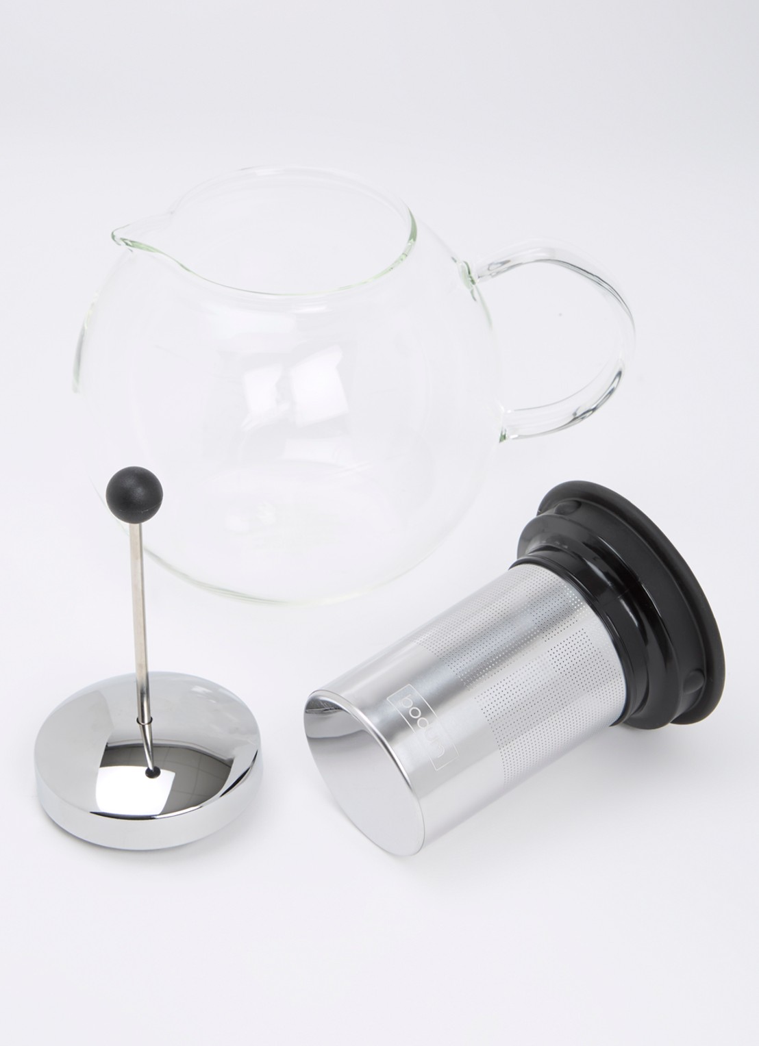 Bodum Assam theepot 1,5 liter - voorkant 2 transparant