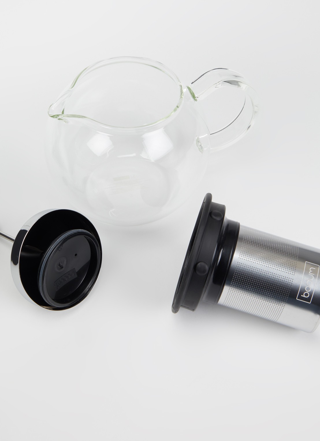 Bodum Assam theepot 1 liter - voorkant 2 transparant