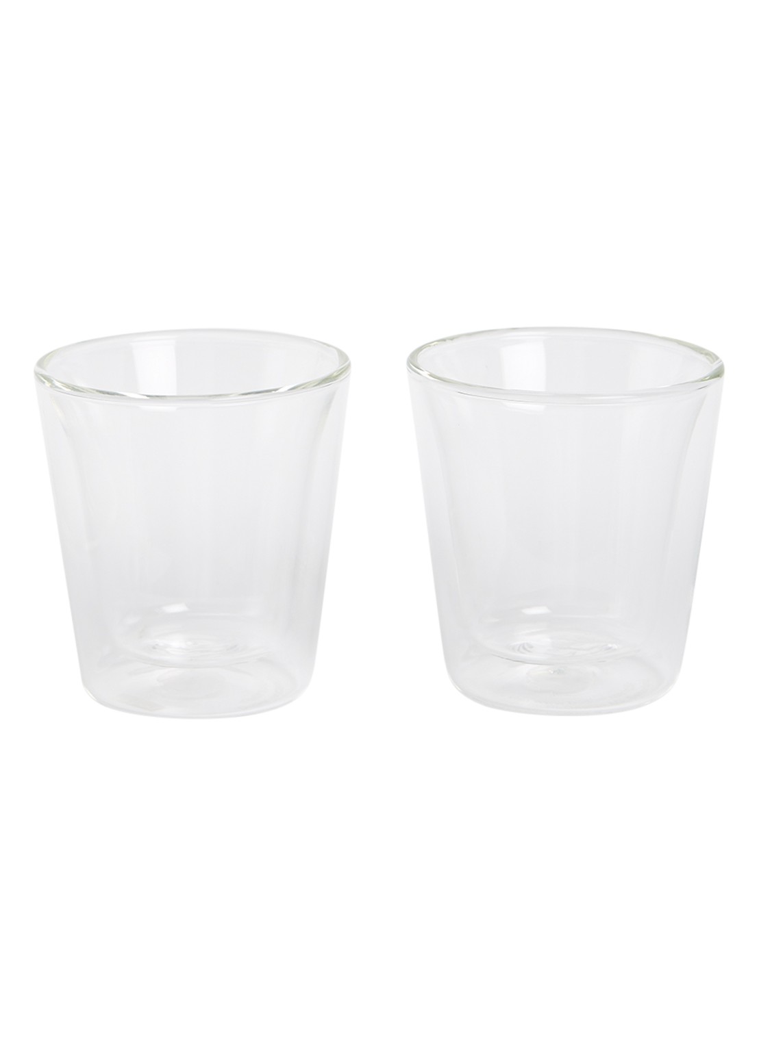 Bodum Canteen dubbelwandig caffè lungoglas 10 cl set van 2 - voorkant transparant