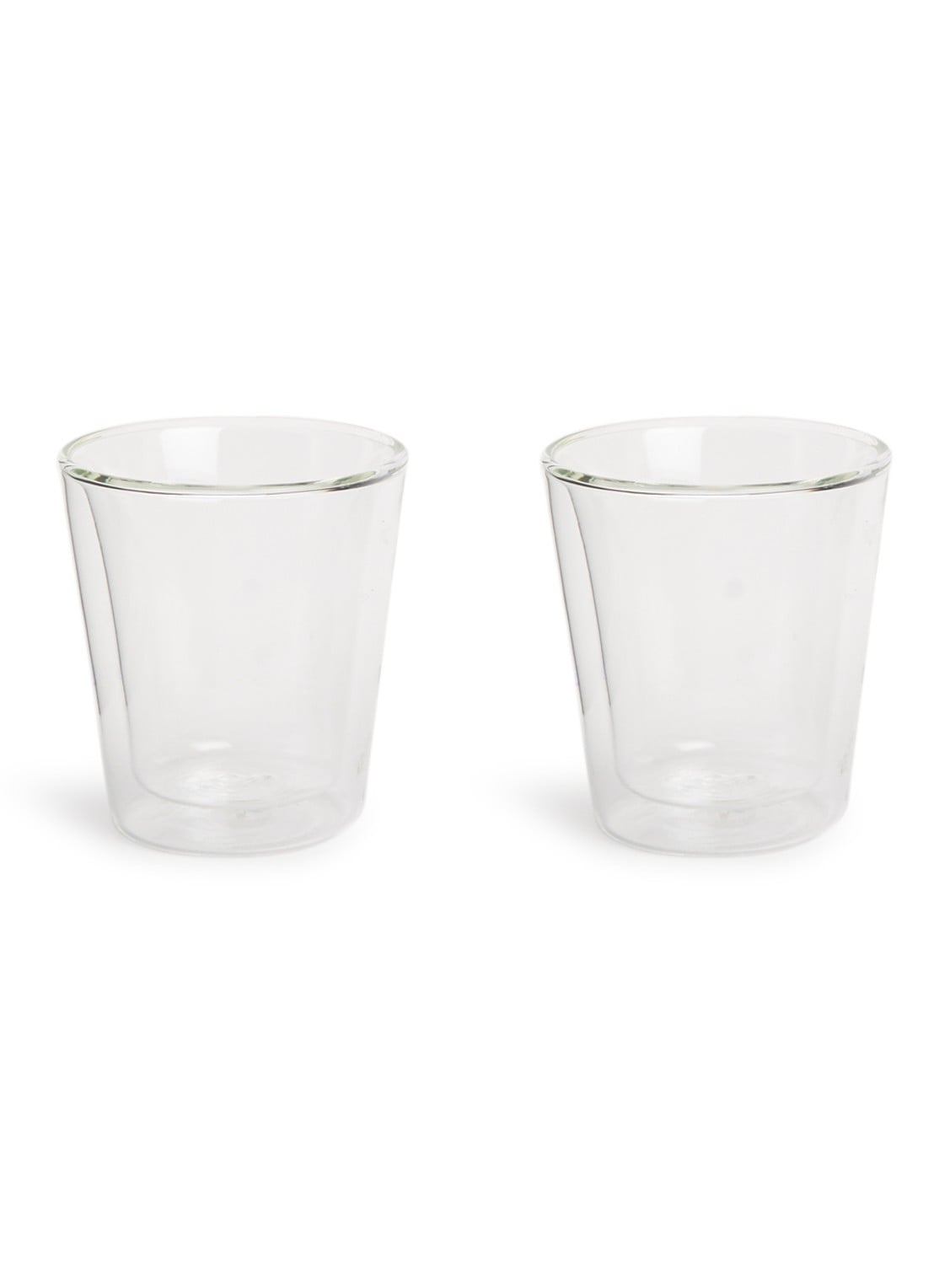 Bodum Canteen dubbelwandig koffie- en theeglas 20 cl set van 2 - voorkant transparant