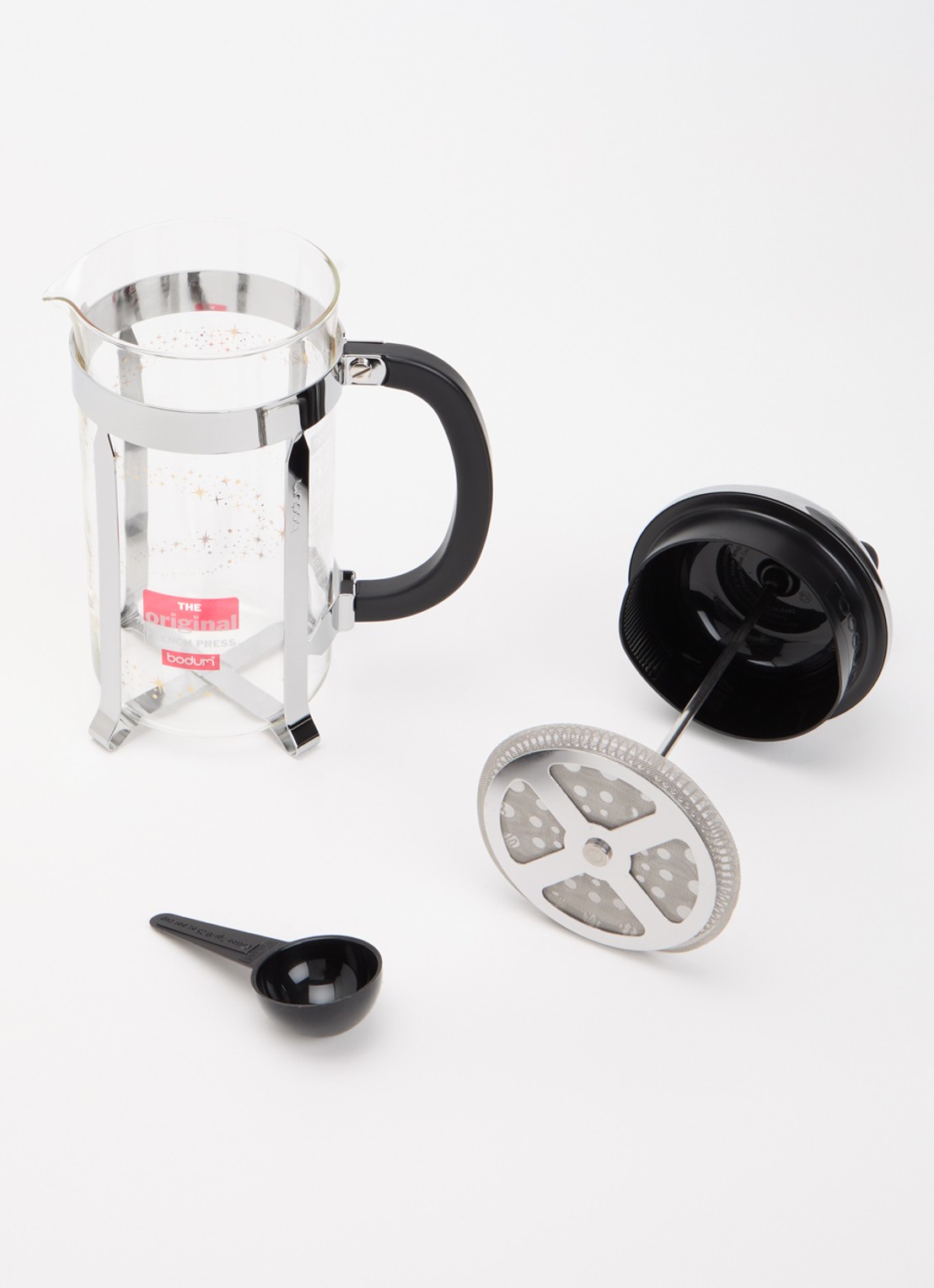 Bodum Chambord French Press koffiemaker 1 liter  - voorkant 2 zwart