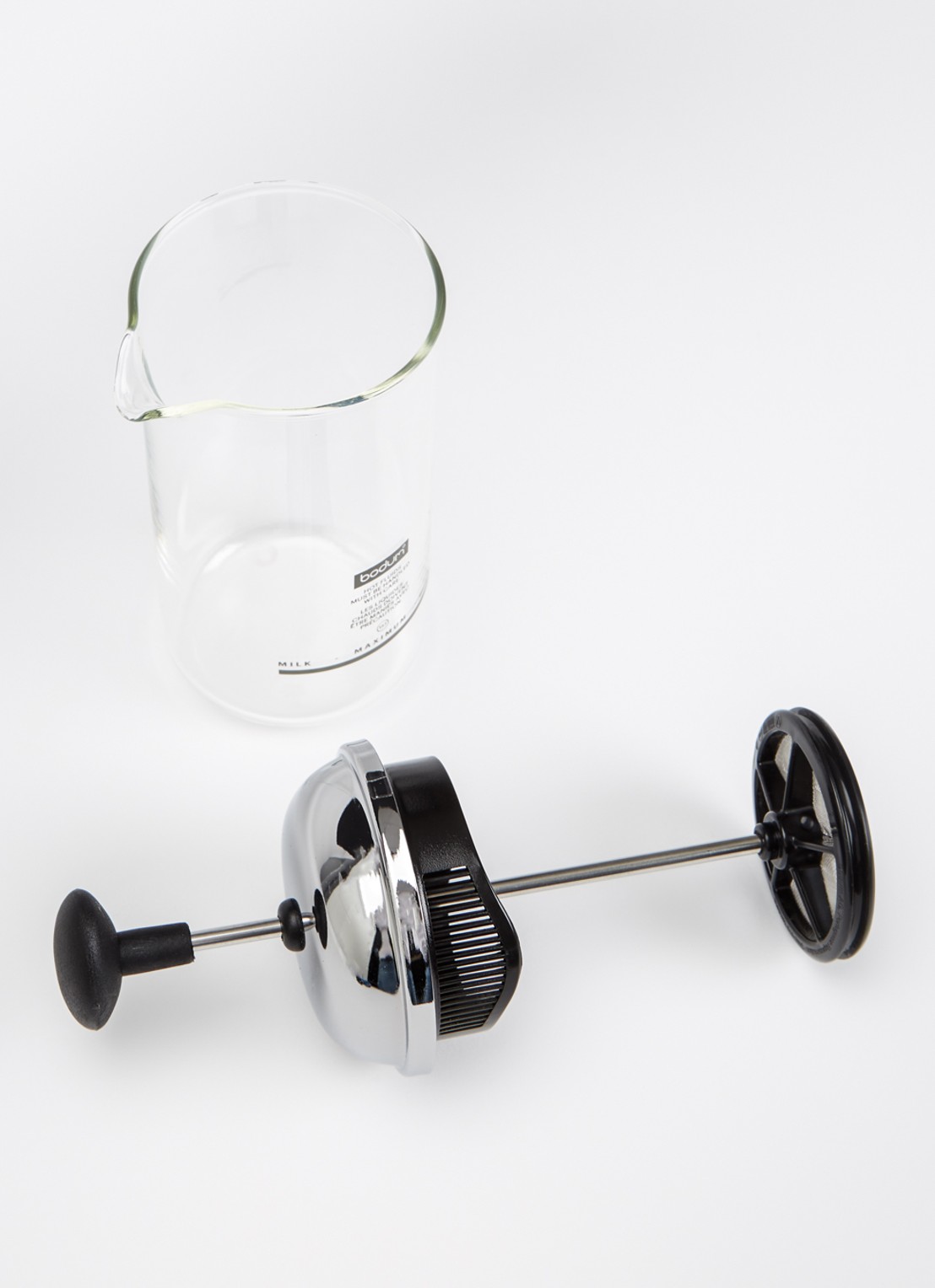 Bodum Chambord melkopschuimer 0,08 liter - voorkant 2 zilver