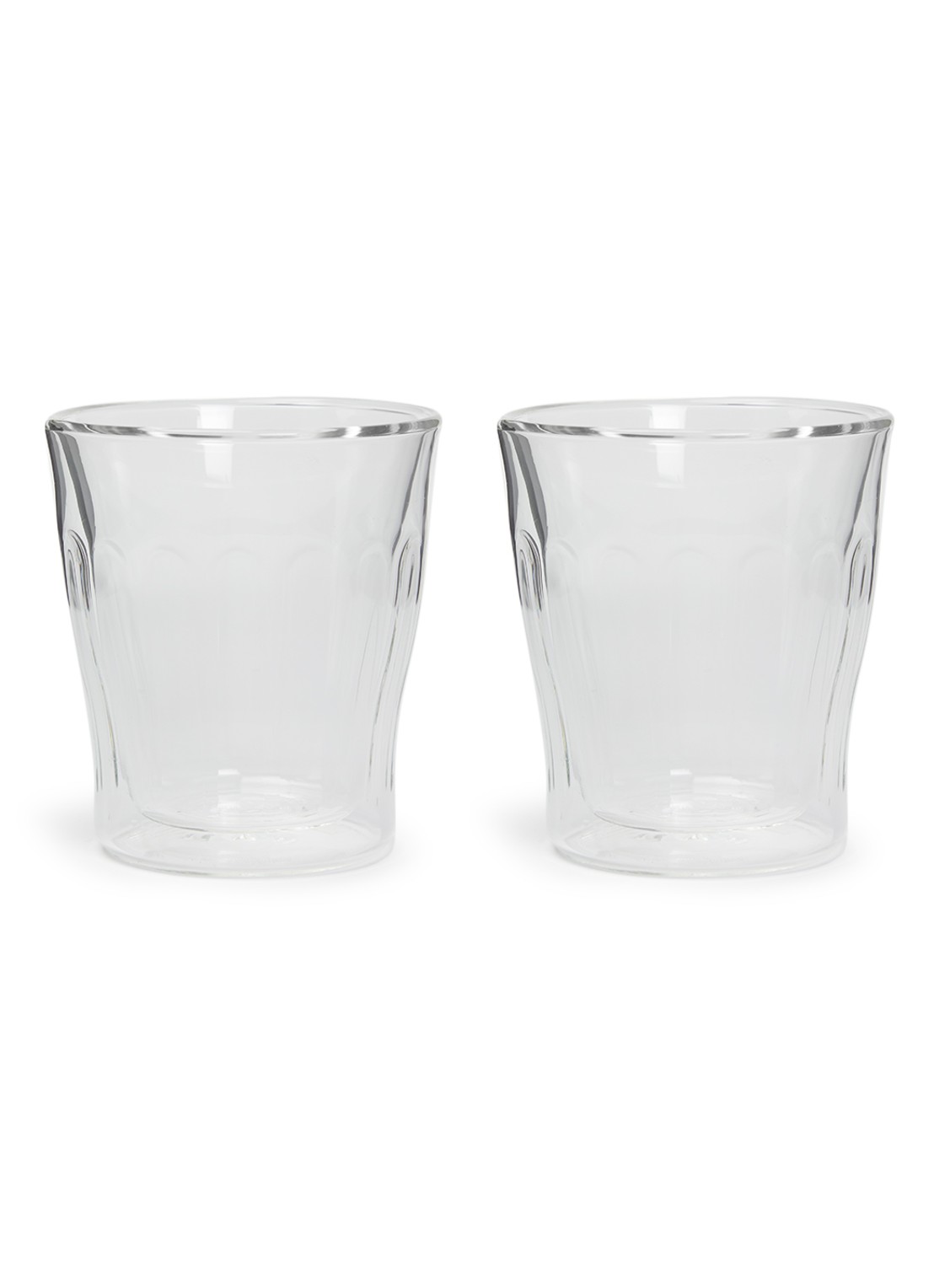 Bodum Copenhagen dubbelwandig koffie- en theeglas 25 cl set van 2 - voorkant transparant