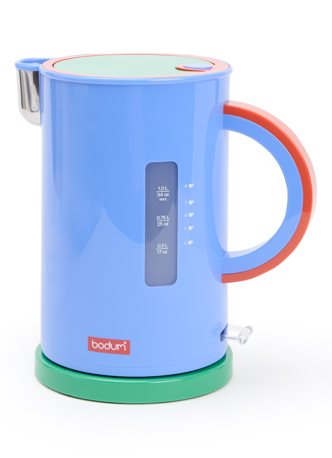 Bodum Ettore waterkoker 1 liter 12270 - voorkant 2 blauw