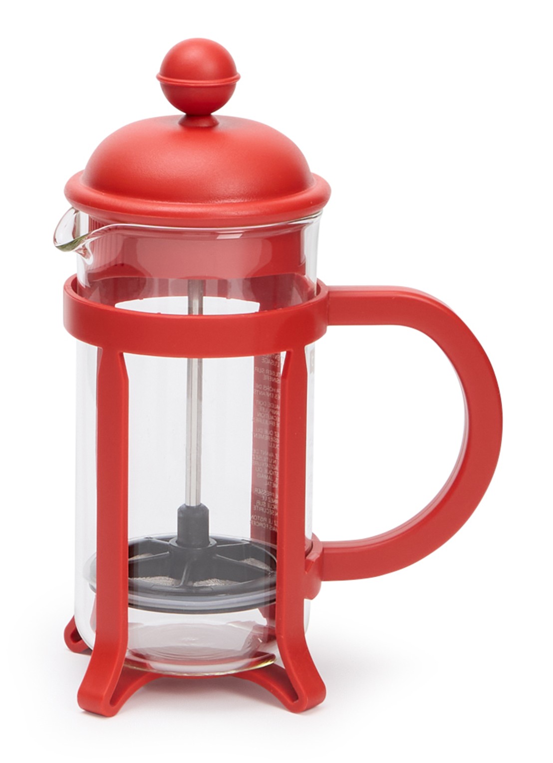 Bodum Java cafetière 3-kops - voorkant rood