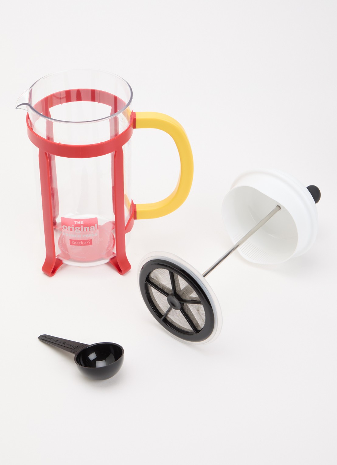 Bodum Java French Press koffiemaker 1 liter  - voorkant 2 rood