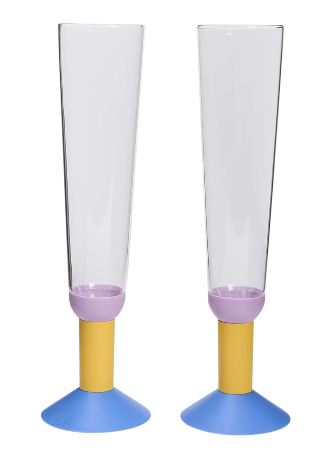 Bodum Oktett champagneglas 30 cl set van 2 - voorkant 2 transparant