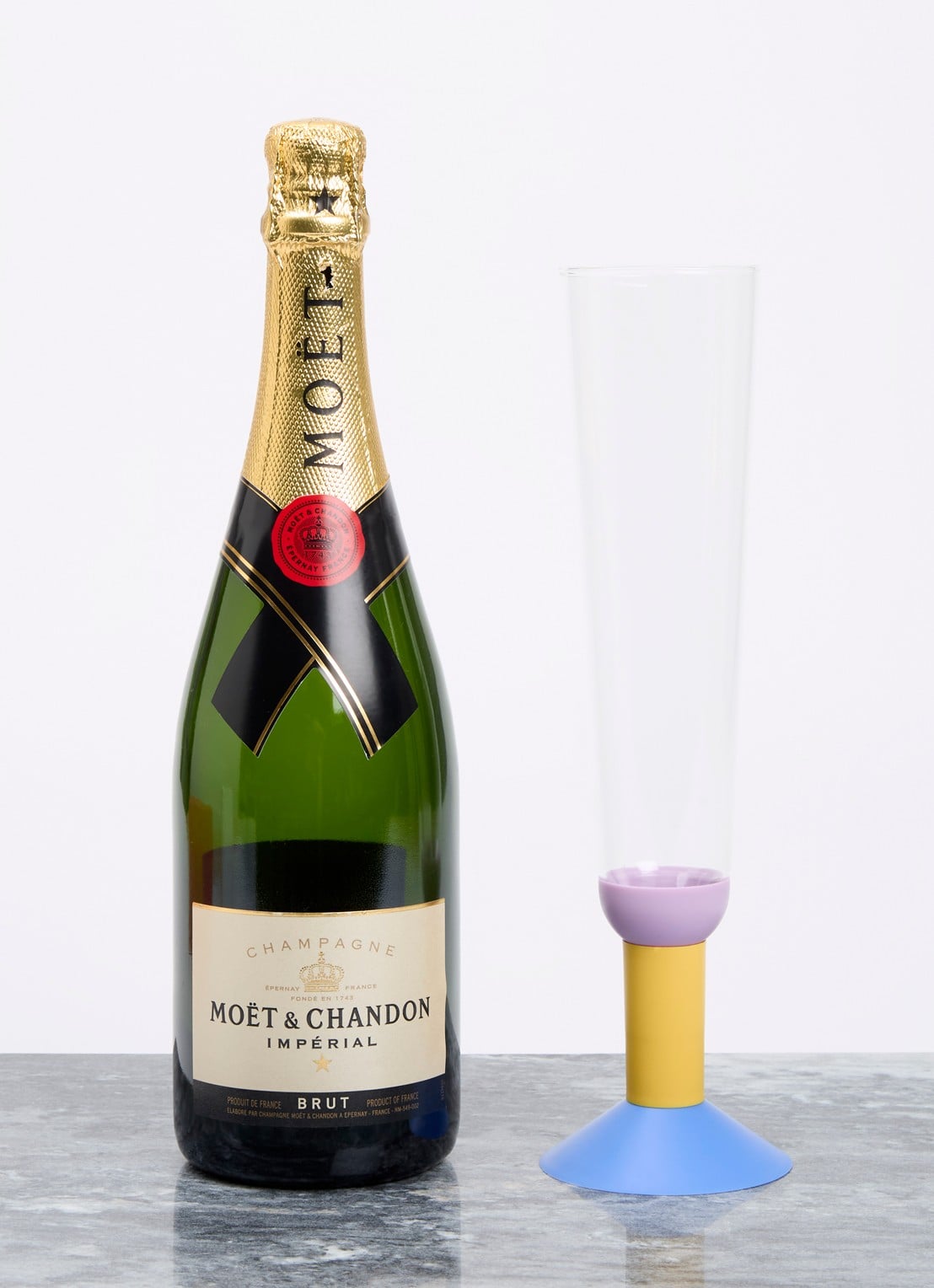Bodum Oktett champagneglas 30 cl set van 2 - voorkant 3 transparant
