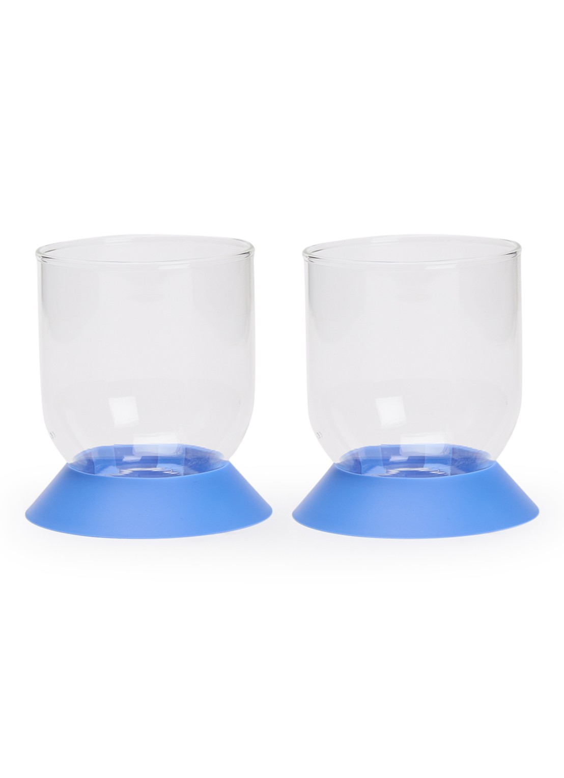 Bodum Oktett drinkglas 21 cl set van 2 - voorkant blauw