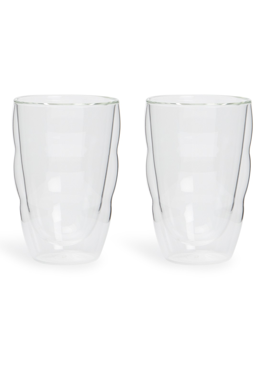 Bodum Pilatus dubbelwandig koffie- en theeglas 35 cl set van 2 - voorkant transparant