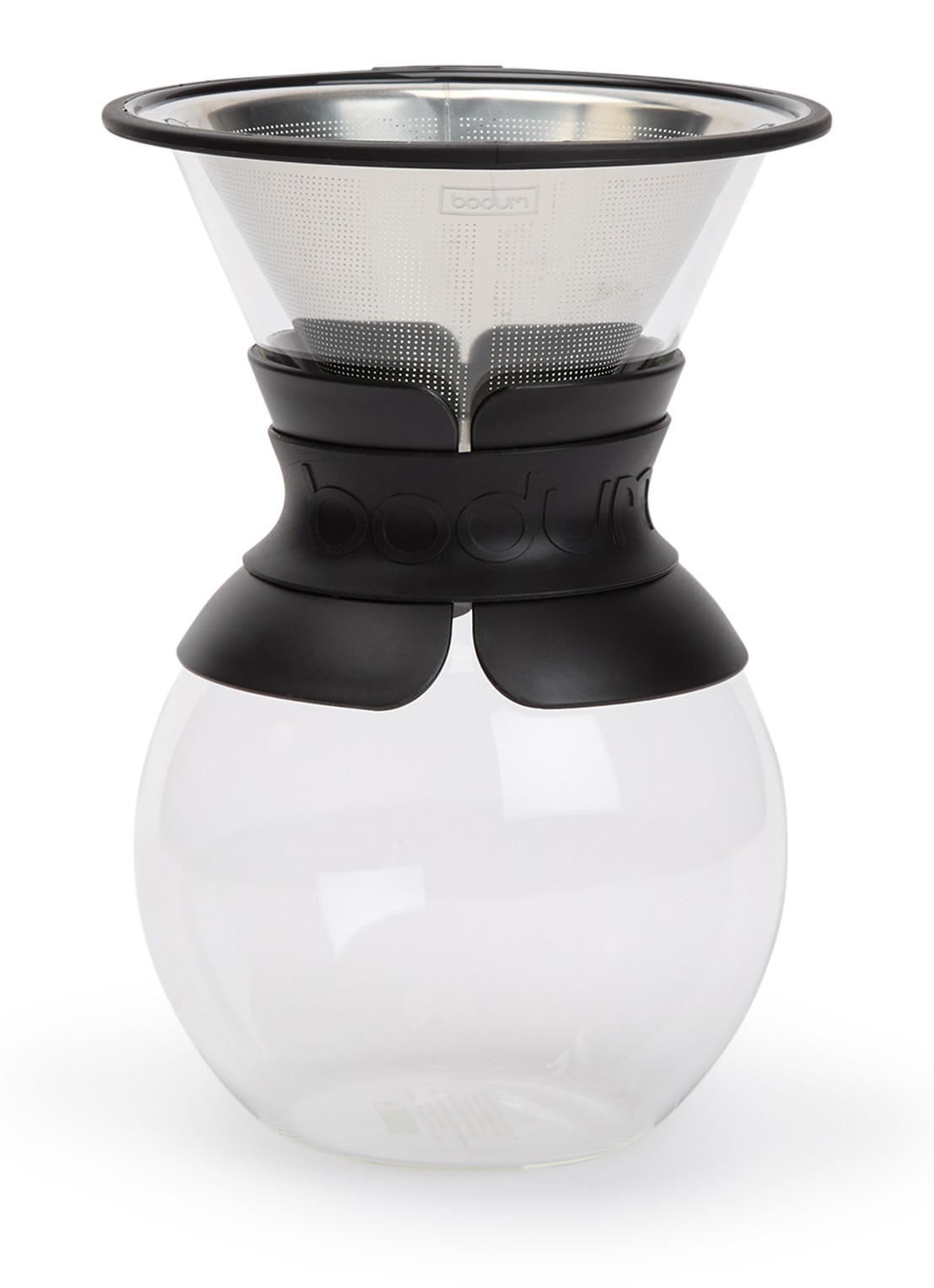 Bodum Pour Over koffiemaker 1 liter - voorkant zwart