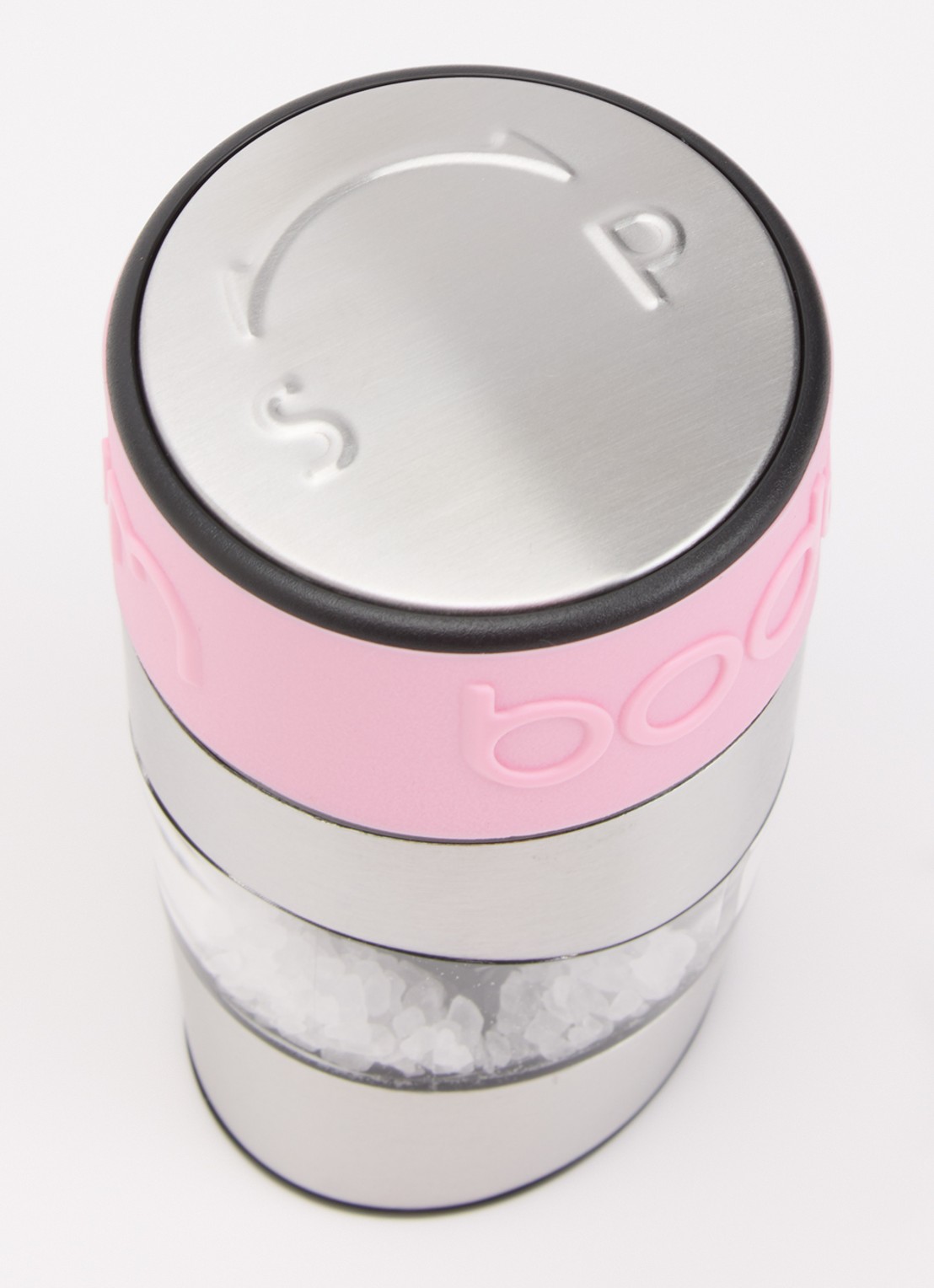 Bodum Zout- en pepermolen 11 cm - voorkant 2 roze