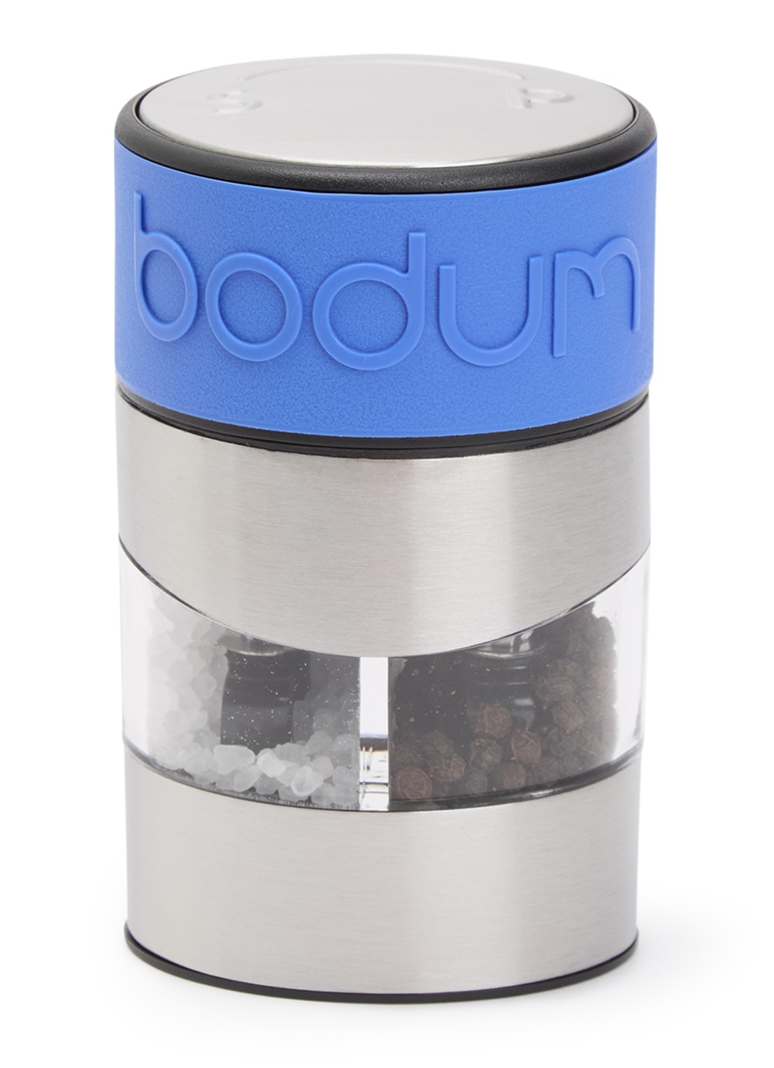 Bodum Zout- en pepermolen 11 cm - voorkant blauw