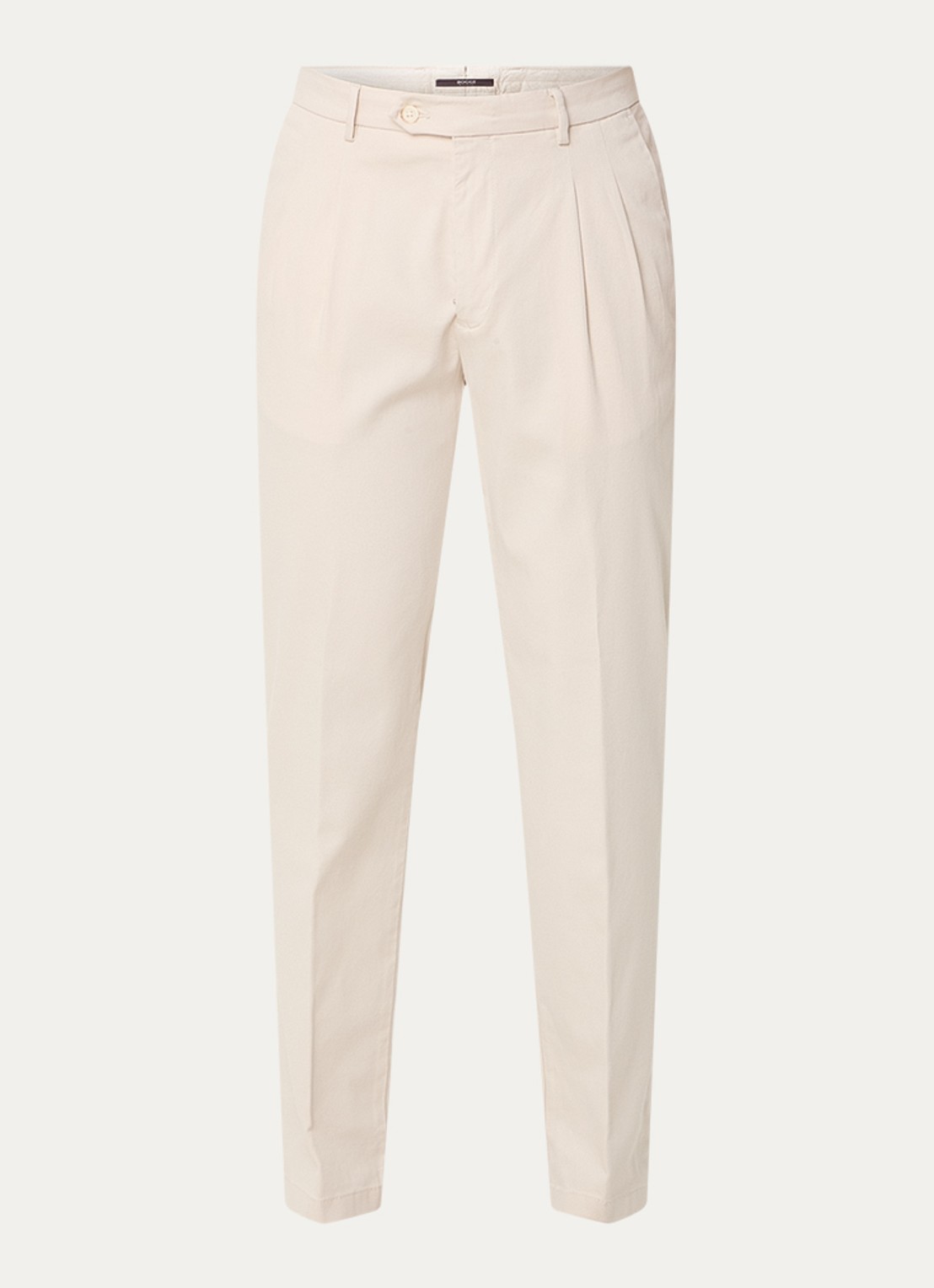 Boggi Milano Antonio straight fit chino in lyocellblend - voorkant 3 beige