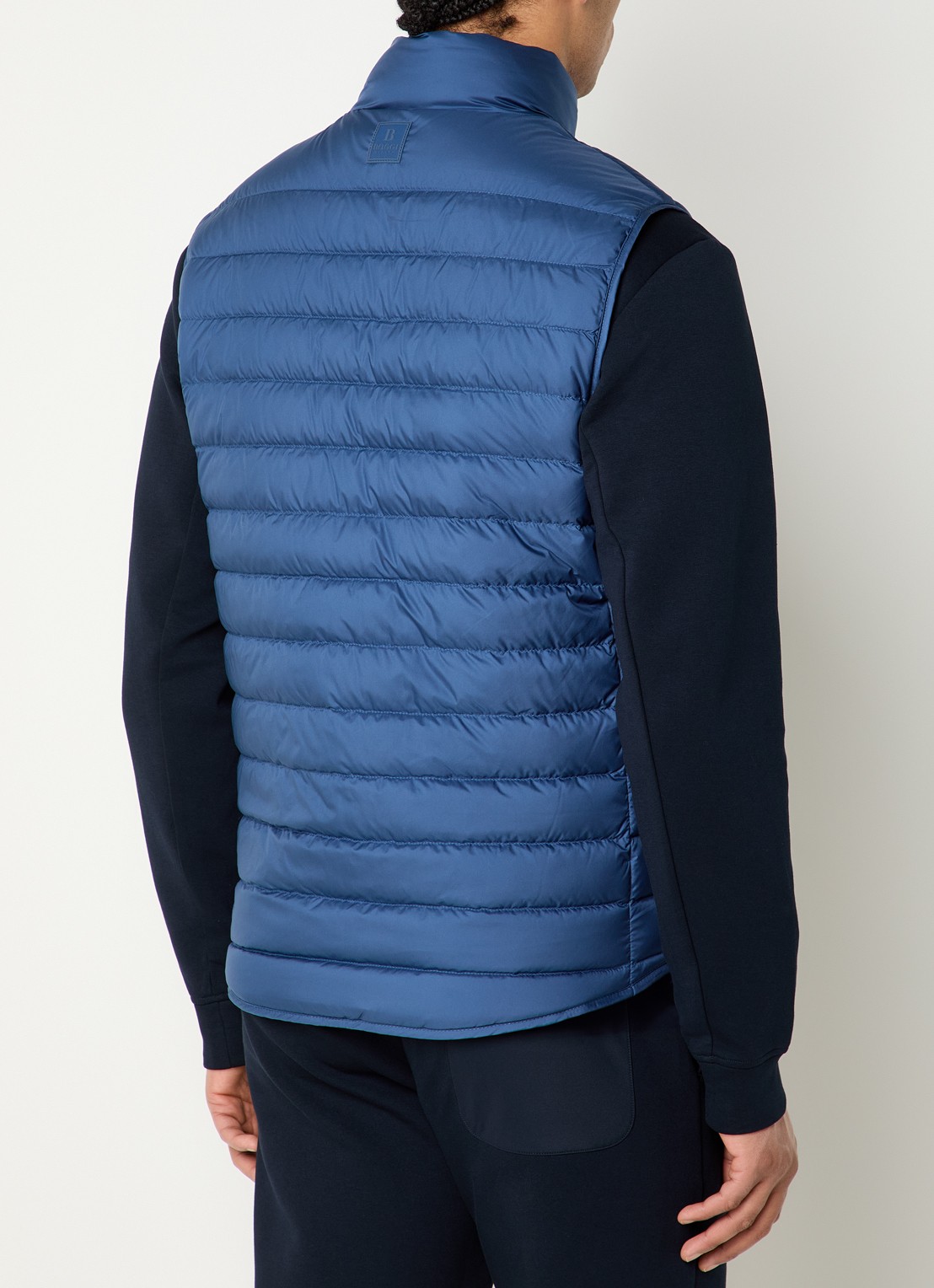 Boggi Milano Bodywarmer met ritszakken - achterkant blauw