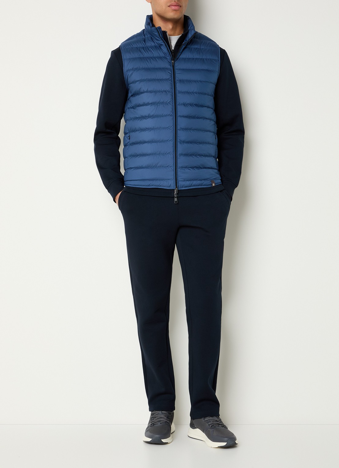 Boggi Milano Bodywarmer met ritszakken - voorkant 4 blauw