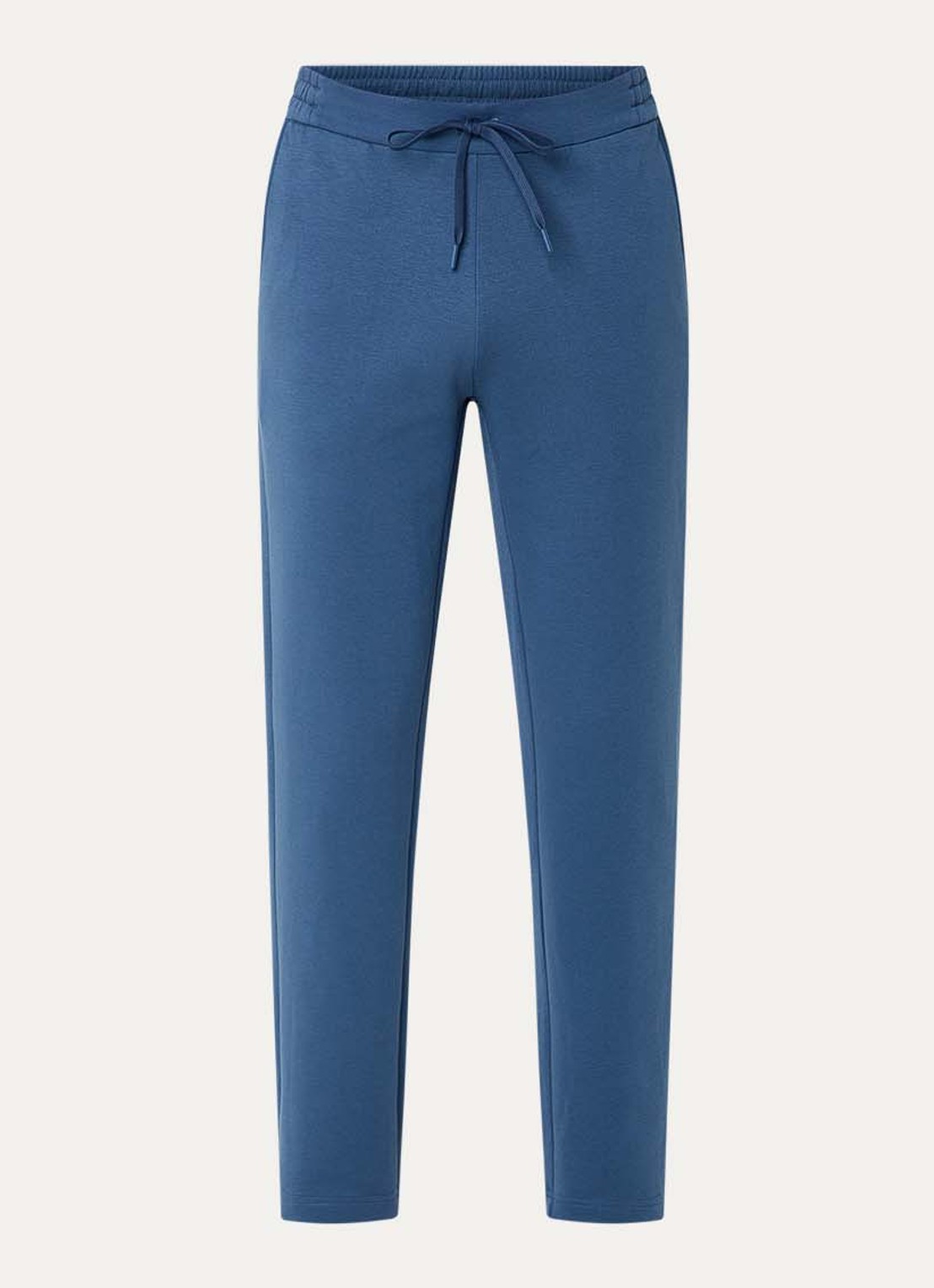Boggi Milano Boggi regular fit joggingbroek met steekzakken - voorkant 2 staalblauw