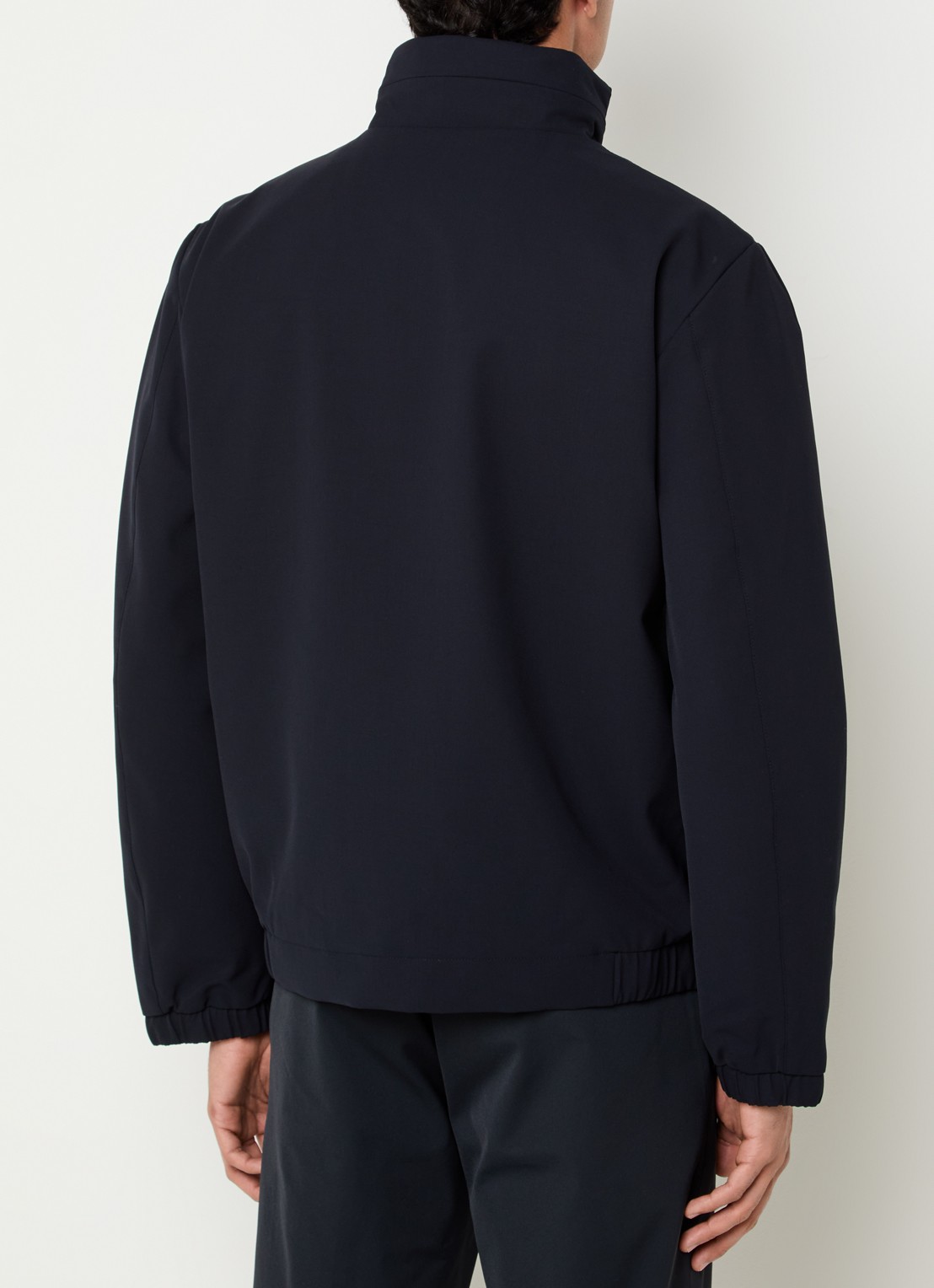 Boggi Milano Bomberjack met steekzakken - achterkant donkerblauw