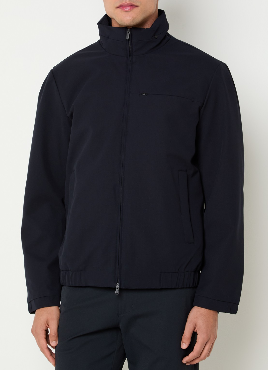 Boggi Milano Bomberjack met steekzakken - detail 4 donkerblauw