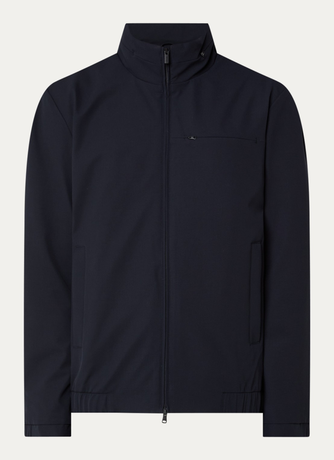 Boggi Milano Bomberjack met steekzakken - voorkant 2 donkerblauw