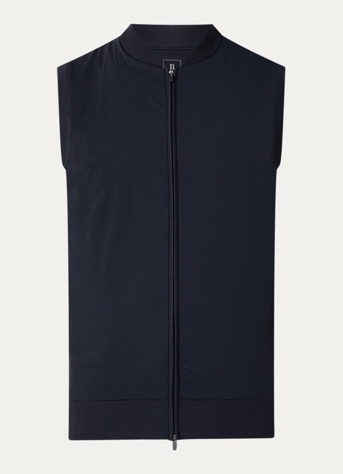 Boggi Milano Gilet met ritszakken - voorkant donkerblauw