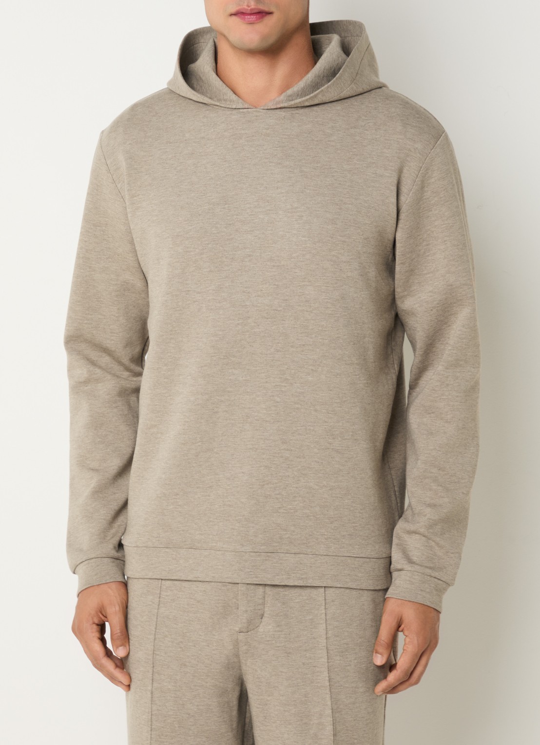 Boggi Milano Hoodie met capuchon - detail 3 beige
