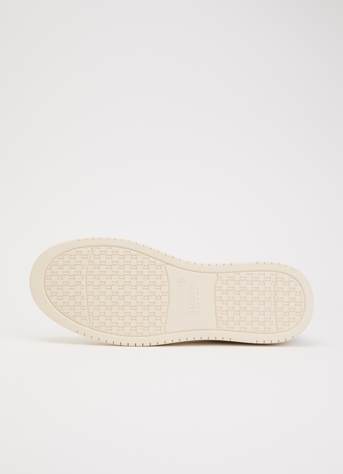 Boggi Milano Journey sneaker van leer met suède details - detail 5 creme