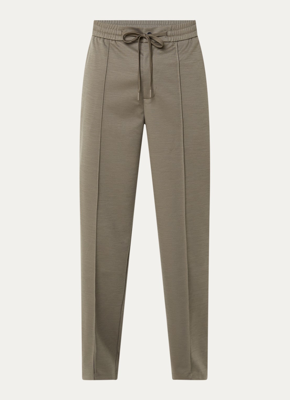 Boggi Milano Loose fit pantalon met steekzakken - voorkant olijfgroen