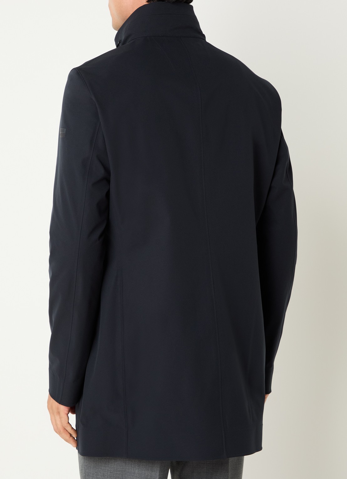 Boggi Milano Parka met klepzakken - achterkant 2 donkerblauw