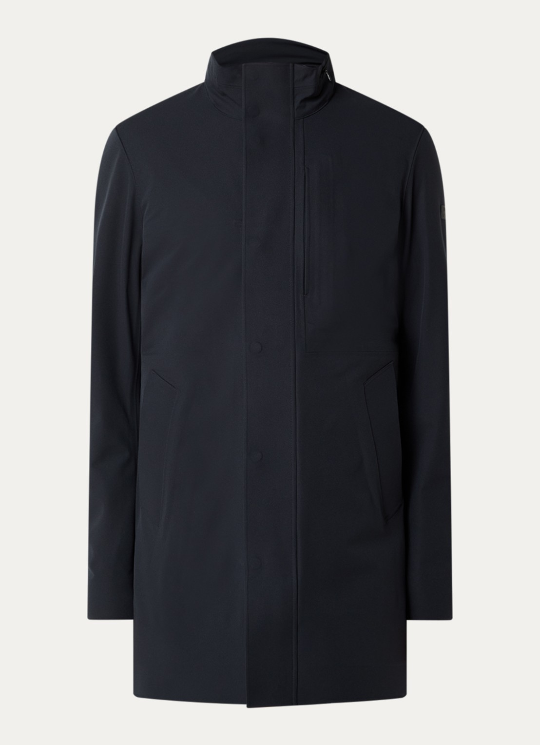 Boggi Milano Parka met klepzakken - voorkant 3 donkerblauw
