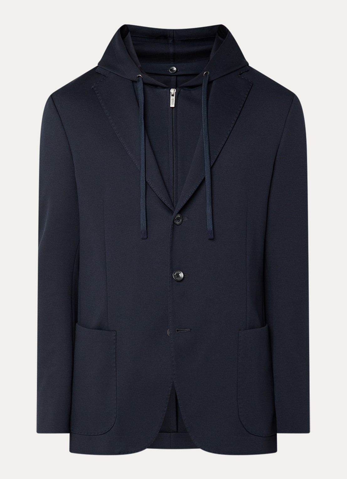 Boggi Milano Regular fit colbert met uitneembare voering - voorkant 3 donkerblauw