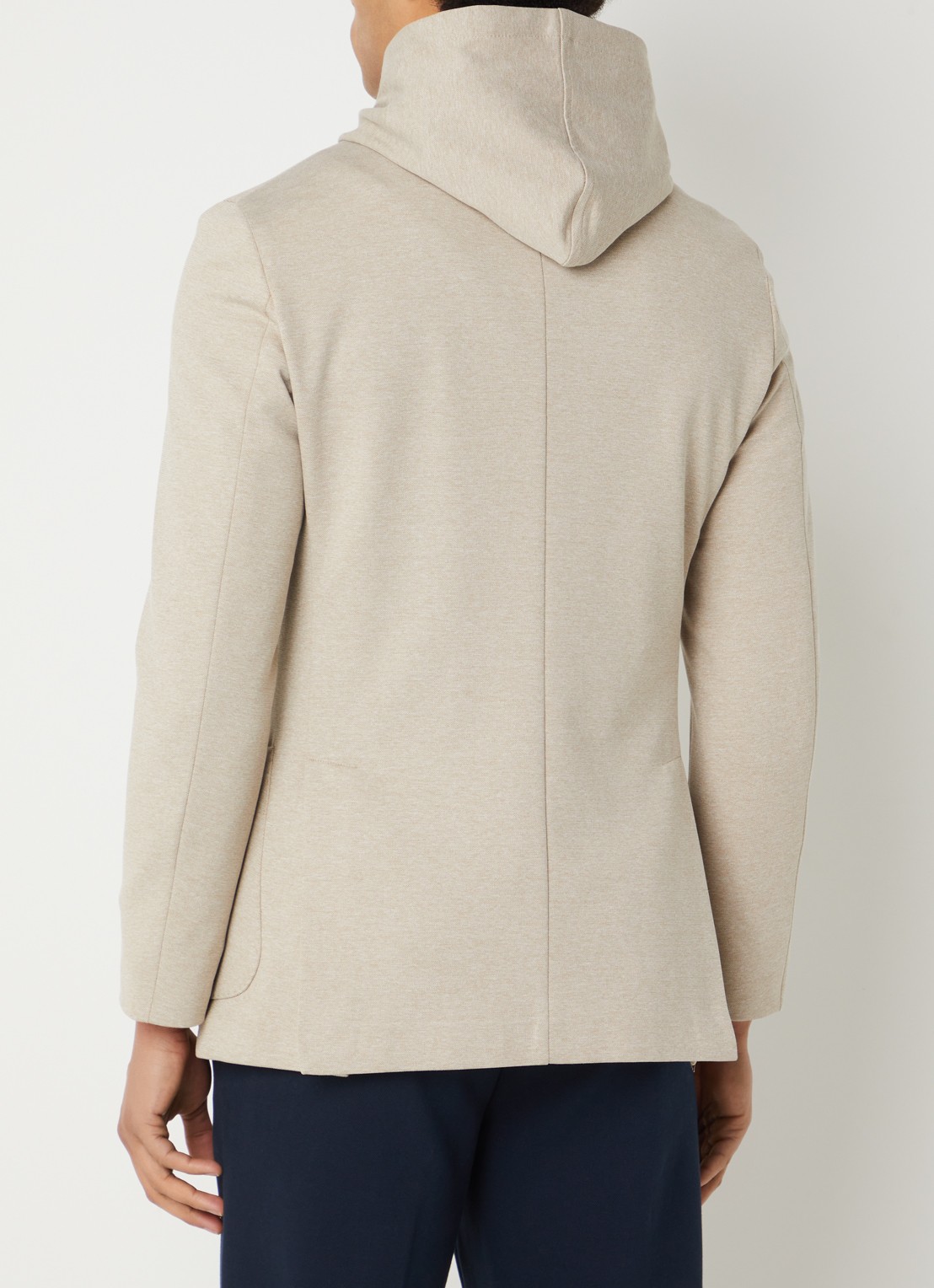 Boggi Milano Regular fit colbert met uitneembare voering - achterkant beige