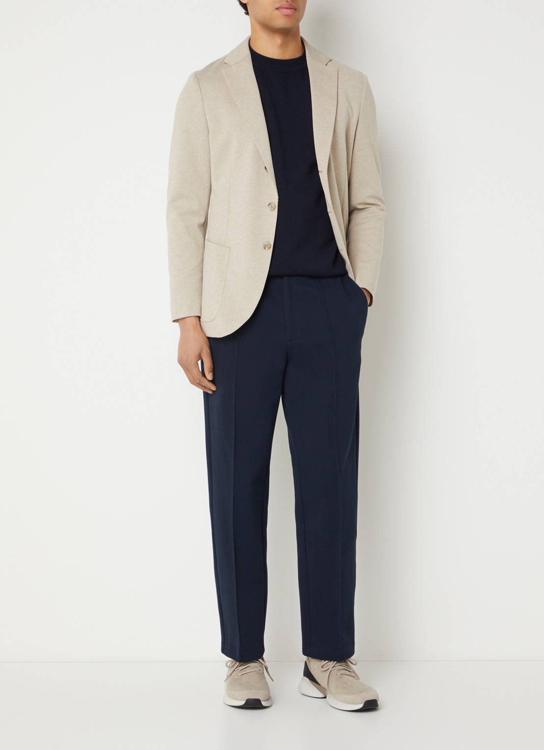 Boggi Milano Regular fit colbert met uitneembare voering - voorkant 3 beige
