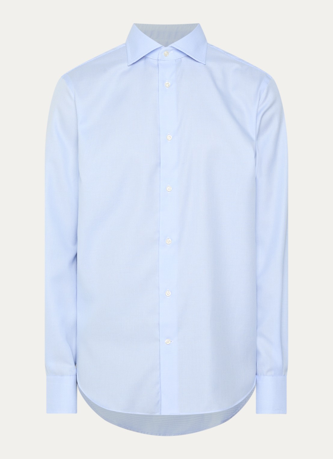 Boggi Milano Regular fit overhemd met print - voorkant lichtblauw