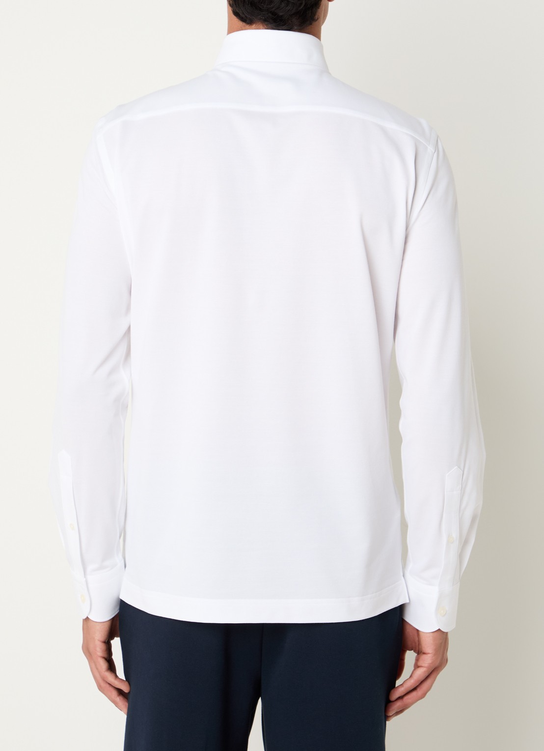 Boggi Milano Regular fit overhemd met stretch - achterkant 2 wit