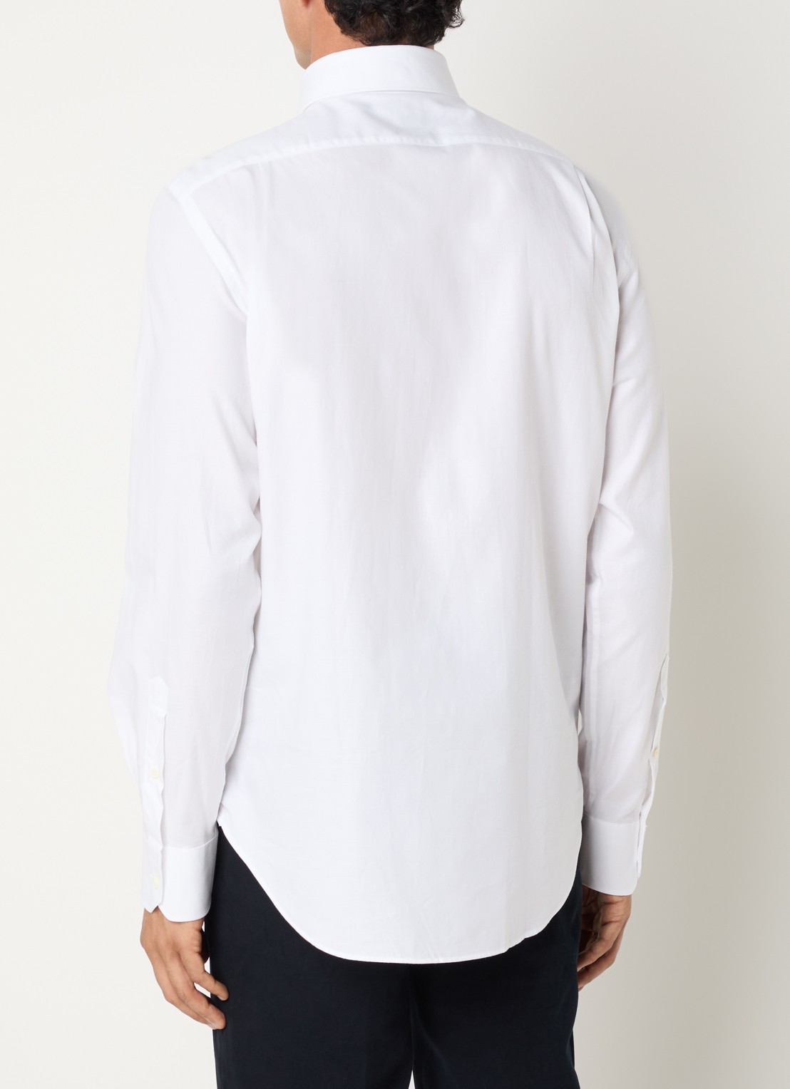 Boggi Milano Regular fit overhemd  - achterkant 2 wit