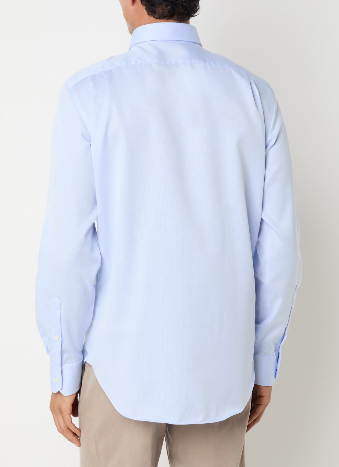 Boggi Milano Regular fit overhemd  - achterkant 4 lichtblauw