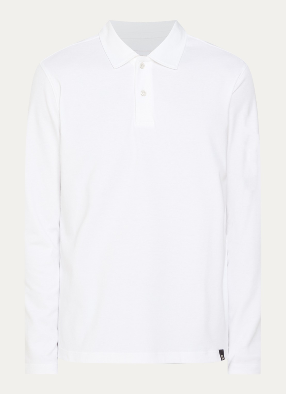 Boggi Milano Regular fit polo met kraag - voorkant 3 wit