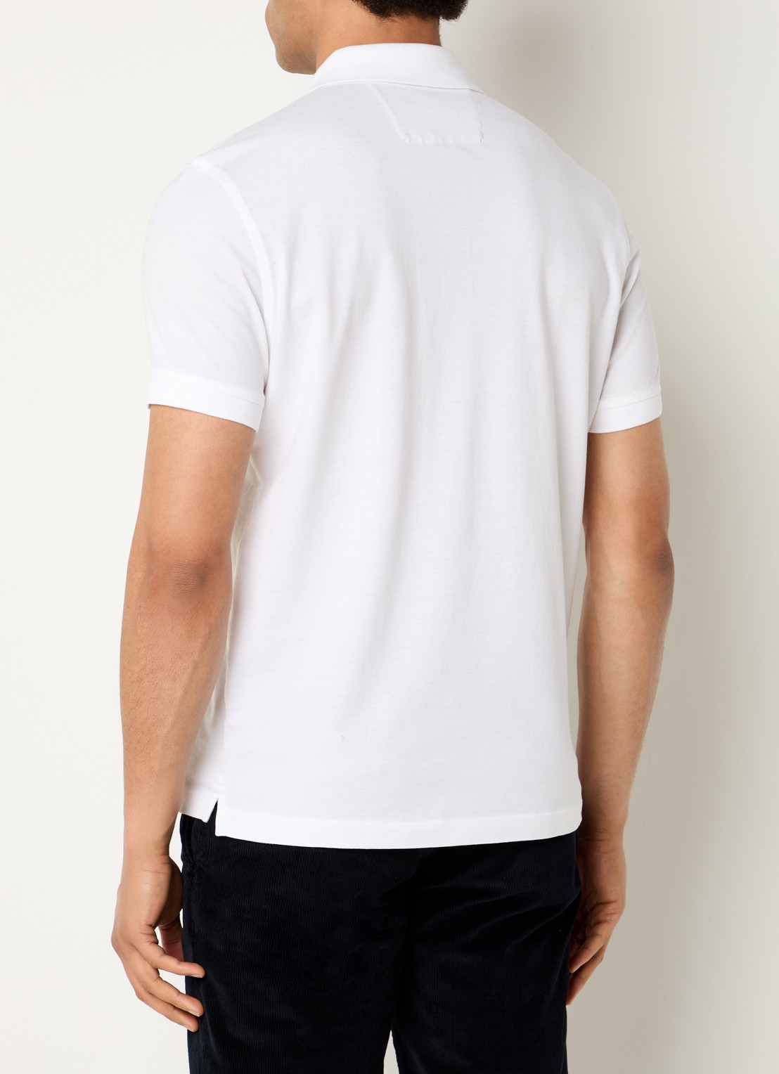 Boggi Milano Regular fit polo met logoprint - achterkant 4 wit