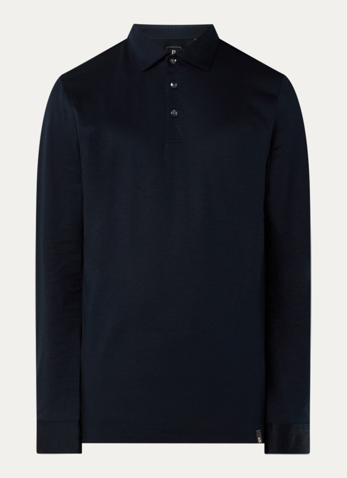 Boggi Milano Regular fit polo  - voorkant donkerblauw