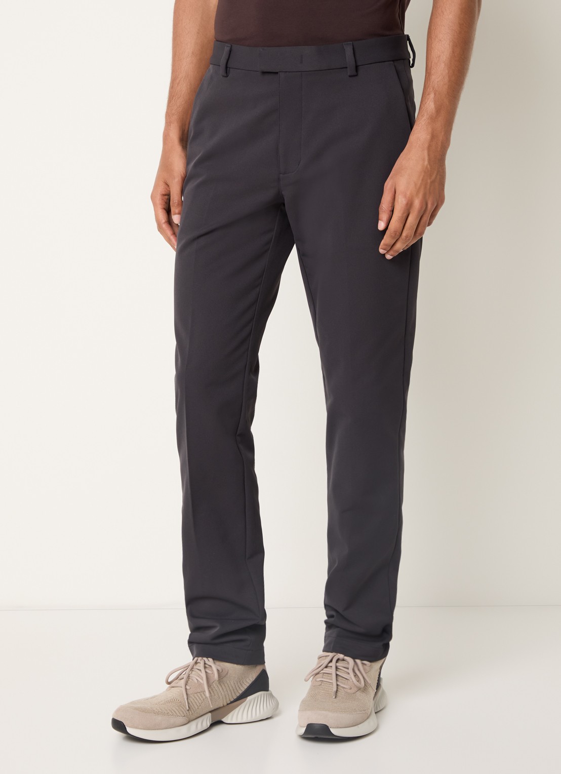 Boggi Milano Slim fit chino met steekzakken - detail 4 donkergrijs