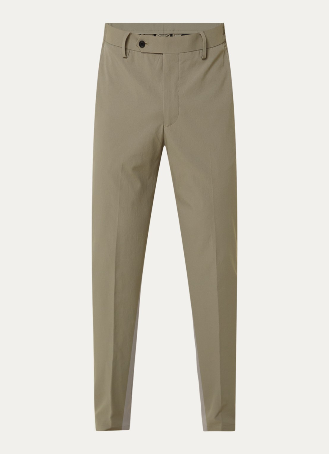 Boggi Milano Slim fit pantalon met steekzakken - voorkant olijfgroen