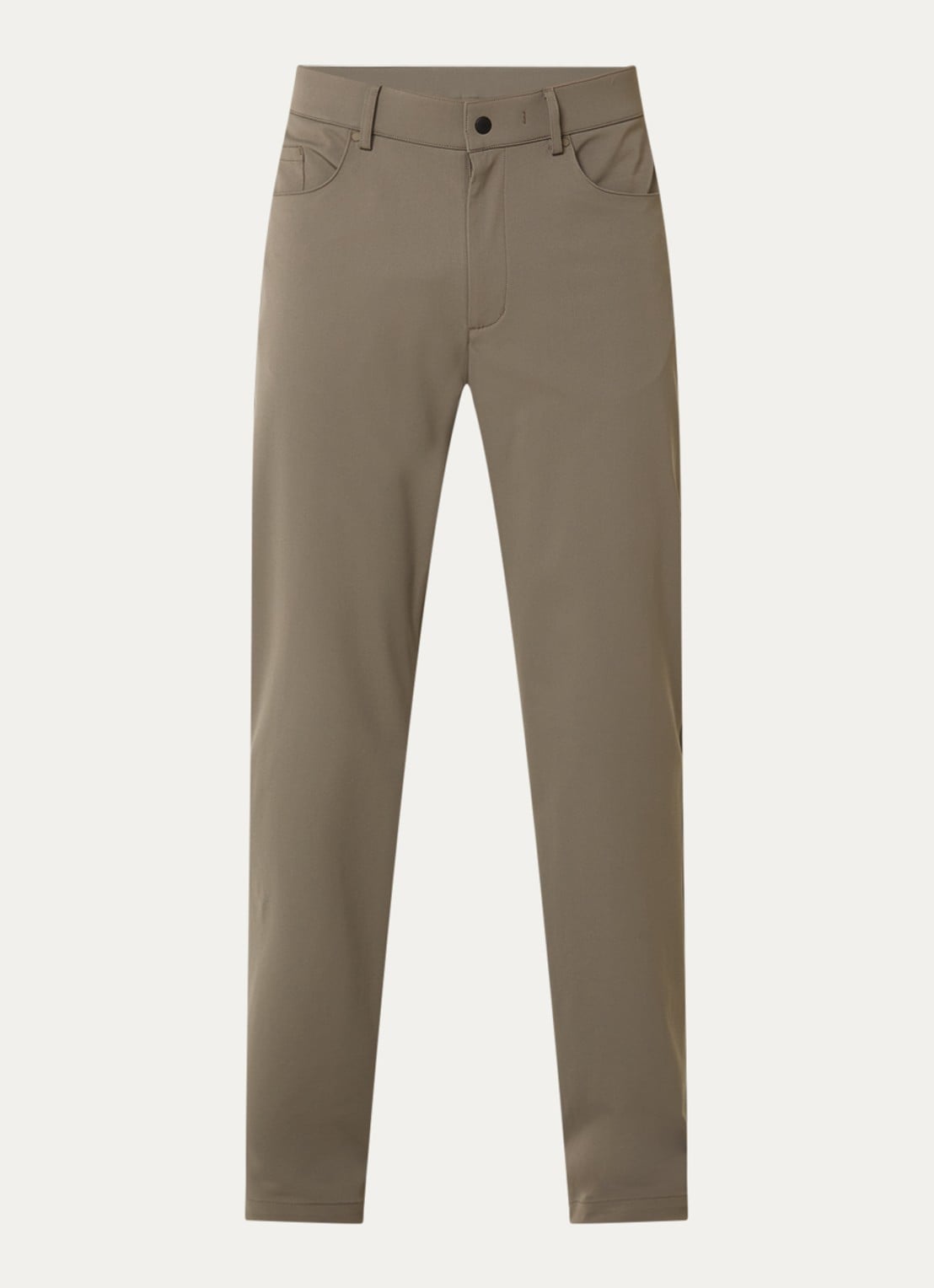 Boggi Milano Slim fit pantalon met steekzakken - voorkant 4 donkerbeige