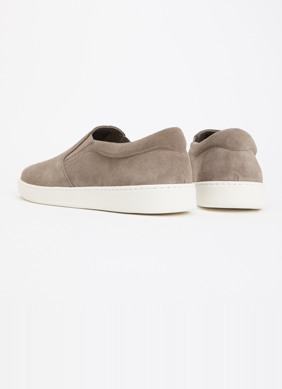 Boggi Milano Slip-on van suède - achterkant taupe