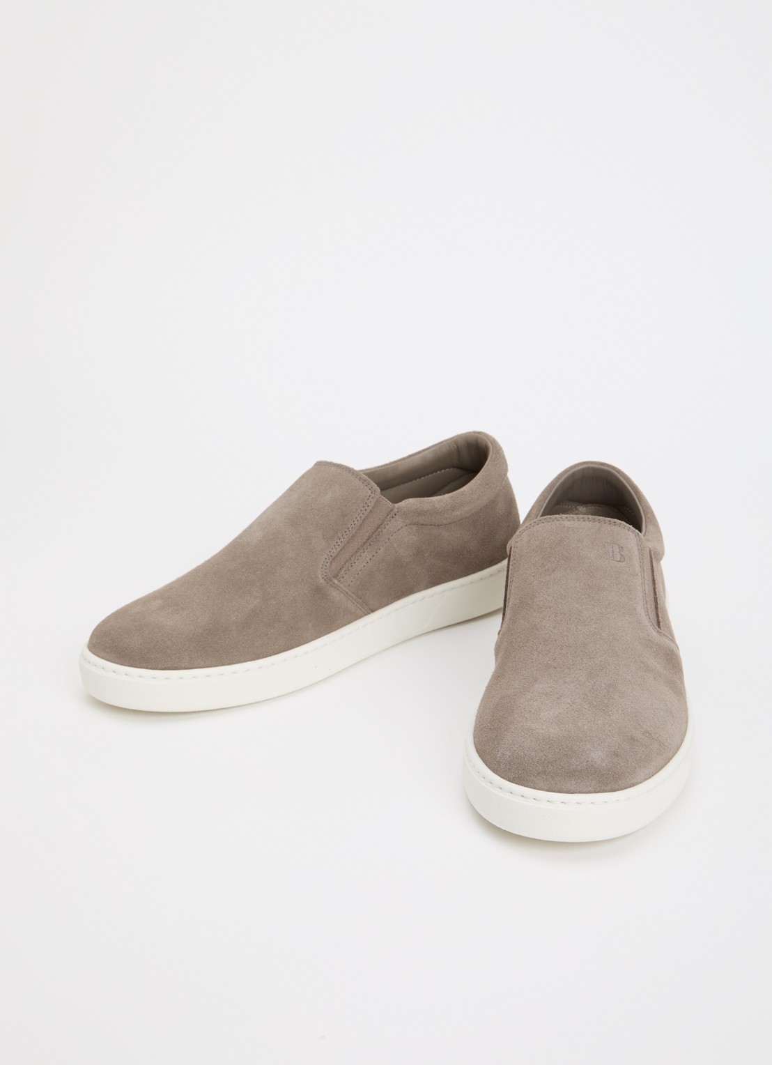 Boggi Milano Slip-on van suède - detail 2 taupe