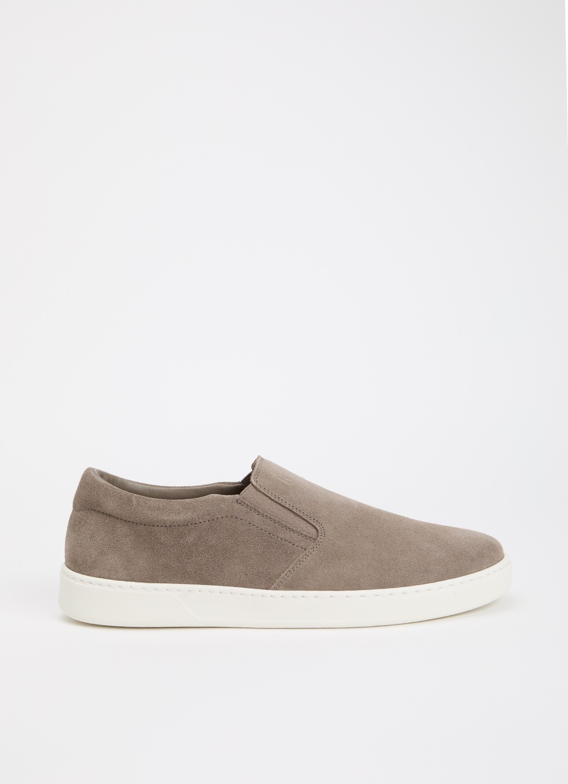 Boggi Milano Slip-on van suède - voorkant 5 taupe