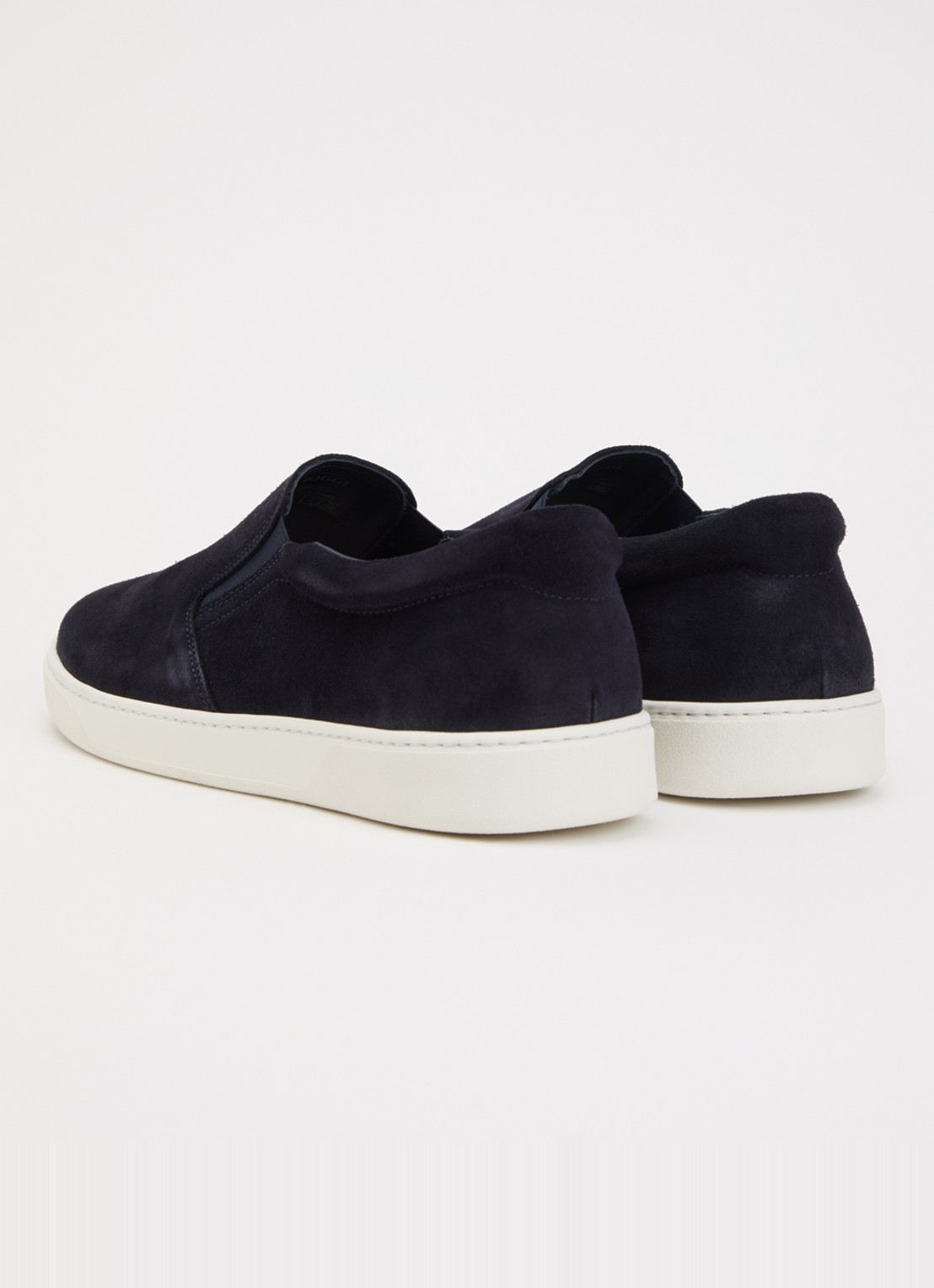 Boggi Milano Slip-on van suède - achterkant 5 donkerblauw