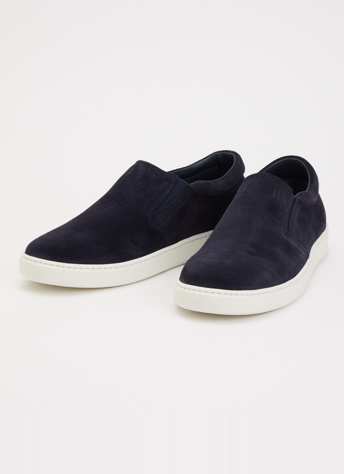 Boggi Milano Slip-on van suède - detail 2 donkerblauw